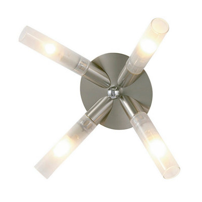 Luminosa Lighting Luminosa Sona Ceiling 4 Light G9 Satin Chrome from B&Q
