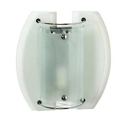 Luminosa Lighting Luminosa Jiva Wall Lamp E14 Polished Chrome from B&Q