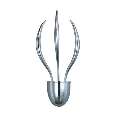 Luminosa Lighting Luminosa Llamas Wall Lamp 3 Light G4 Polished ChromeNot Led/cfl Compatible from B&Q