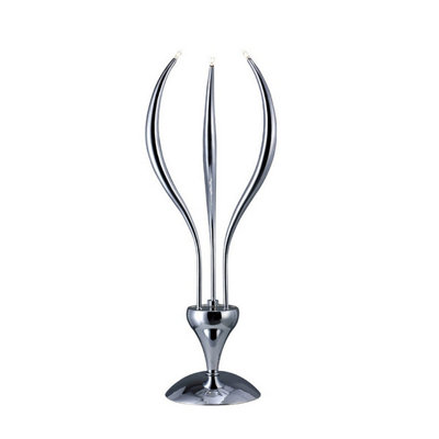 Luminosa Lighting Luminosa Llamas Table Lamp 3 Light G4 Polished ChromeNot Led/cfl Compatible from B&Q