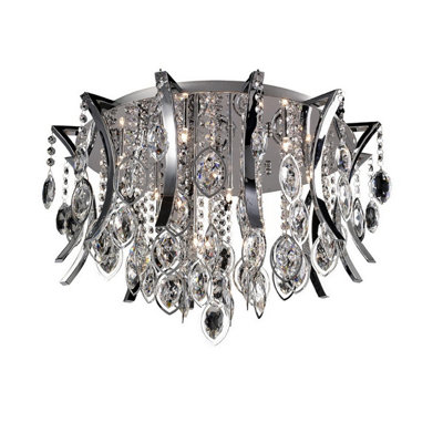 Luminosa Lighting Luminosa Mios Ceiling 12 Light G4 Polished Chrome/crystalNot Led/cfl Compatible from B&Q