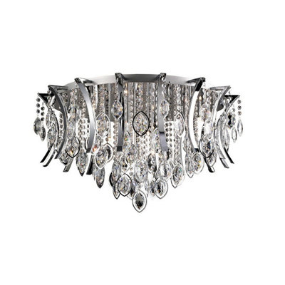 Luminosa Lighting Luminosa Mios Ceiling 15 Light G4 Polished Chrome/crystalNot Led/cfl Compatible from B&Q