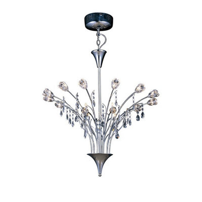 Luminosa Lighting Luminosa Bouquet Pendant 18 Light G4 Polished Chrome/crystalNot Led/cfl Compatible from B&Q