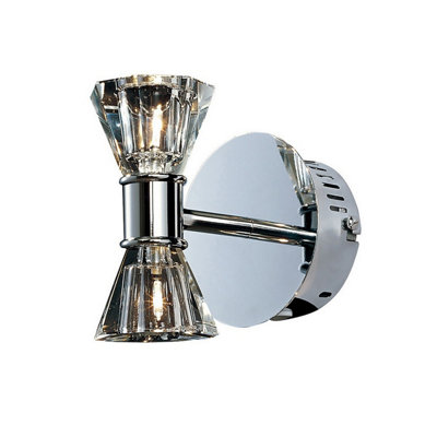 Luminosa Lighting Luminosa Elisa Wall Lamp 2 Light G4 Polished ChromeNot Led/cfl Compatible from B&Q