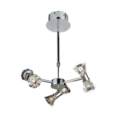 Luminosa Lighting Luminosa Elisa Pendant Round 6 Light G4 Polished ChromeNot Led/cfl Compatible from B&Q