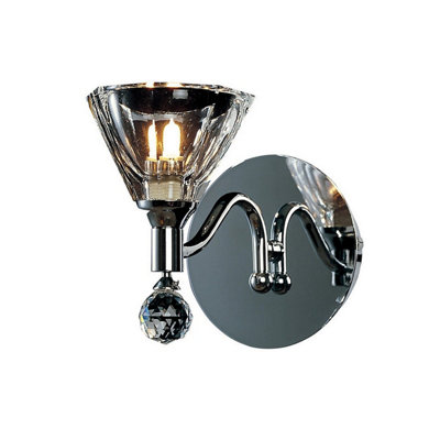 Luminosa Lighting Luminosa Neptune Wall Lamp G9 Polished Chrome from B&Q
