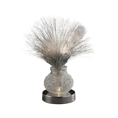 Luminosa Lighting Luminosa (Dh) Lenore Table Lamp 4 Light G4 Silver/polished Polished ChromeNot Led/cfl Compatible from B&Q