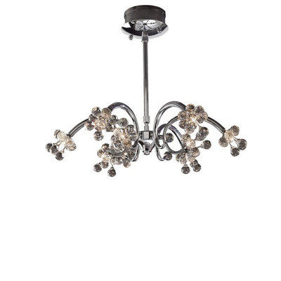 Luminosa Lighting Luminosa Octavia Pendant 9 Light G4 Polished Chrome/crystalNot Led/cfl Compatible from B&Q
