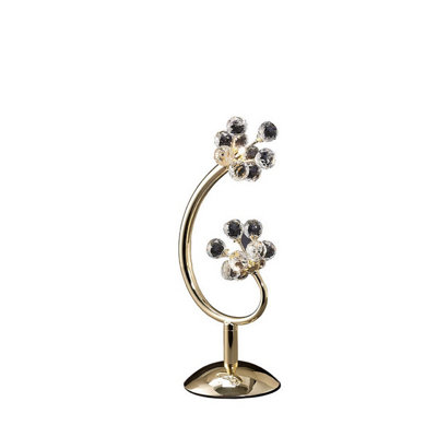 Luminosa Lighting Luminosa Octavia Table Lamp 2 Light G4 French Gold/crystalNot Led/cfl Compatible from B&Q