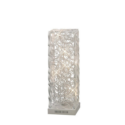 Luminosa Lighting Luminosa (Dh) Essen Table Lamp 6 Light G4 White/silverNot Led/cfl Compatible from B&Q