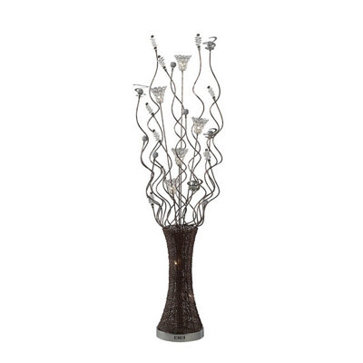 Luminosa Lighting Luminosa (Dh) Kristal Floor Lamp 7 Light G4 Polished Chrome/coffee/silver/crystalNot Led/cfl Compatible from B&Q