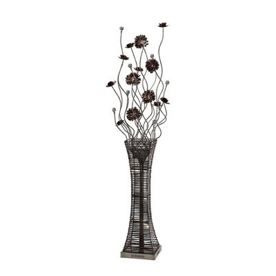 Luminosa Lighting Luminosa (Dh) Majella Floor Lamp 7 Light G4 Polished Chrome/coffee/crystalNot Led/cfl Compatible from B&Q