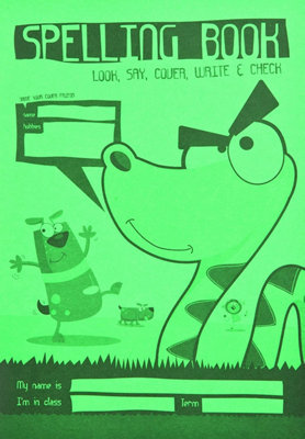 Silvine A5 Spelling BookGreen Cover from B&Q