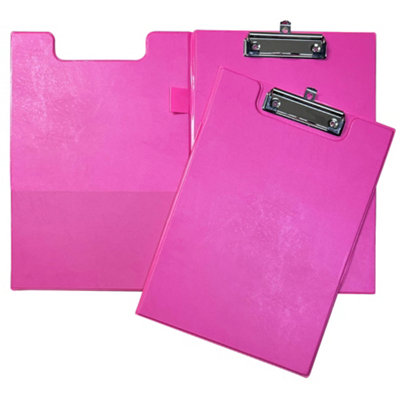 Janrax A4 Pink Foldover Clipboard from B&Q