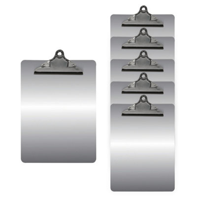 Pack Of 6 Janrax A4 Aluminum Clipboard Butterfly Clip from B&Q