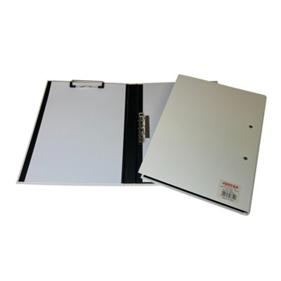 White A4 Clipboard Document Clamp File Folder from B&Q
