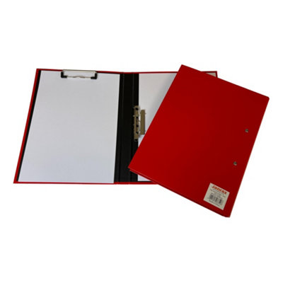 Red A4 Clipboard Document Clamp File Folder from B&Q