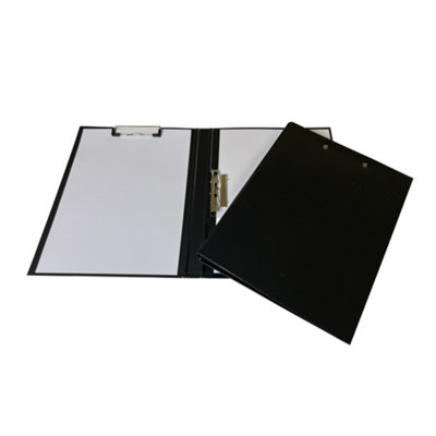 Black A4 Clipboard Document Clamp File Folder from B&Q