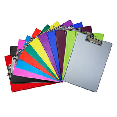 B&Q Pack Of 10 Janrax A4 Assorted Coloured Foldover Clipboards