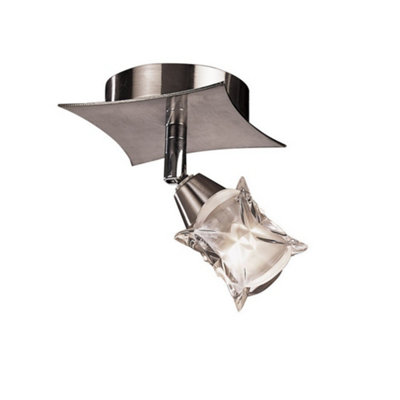 Luminosa Lighting Luminosa Rosa Spotlight 1 Switched Light G9 With Adjustable HeadSatin Nickel from B&Q