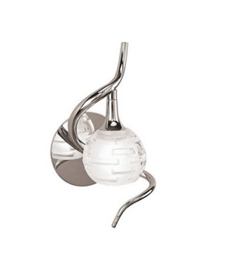 B&Q -  Luminosa Dali Wall Lamp Switched 1 Light G9Polished Chrome