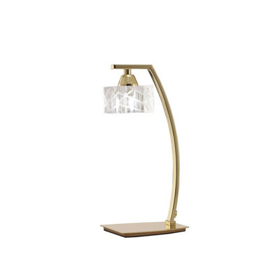 Luminosa Lighting Luminosa Zen Table Lamp 1 Light G9Polished Brass from B&Q
