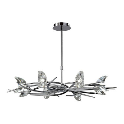 Luminosa Lighting Luminosa Eclipse Telescopic 8 Light G9Polished Chrome from B&Q