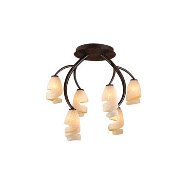 Luminosa Lighting Luminosa Forest Ceililng 6 Light G9Brown/black Oxide from B&Q