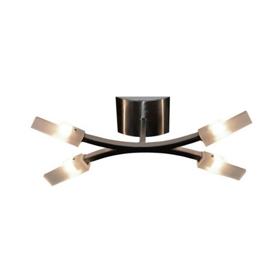 Luminosa Lighting Luminosa (0037 004) Arco Ceiling 4 Light G9Satin Nickel from B&Q