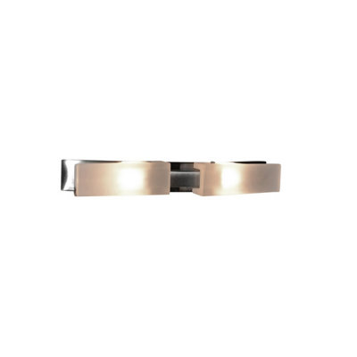 Luminosa Lighting Luminosa (0037 007) Arco Wall 2 Light G9Satin Nickel from B&Q