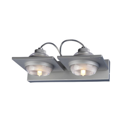 Luminosa Lighting Luminosa (0040 006) Ull Wall Lamp 2 Light G9 Silver Grey