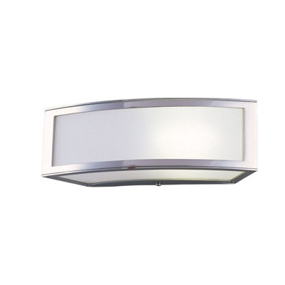 Luminosa Lighting Luminosa Duna Gu10 Wall Lamp 1 Light L1/sgu10Polished Chrome from B&Q
