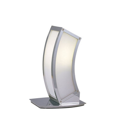 Luminosa Lighting Luminosa Duna Gu10 Table Lamp 1 Light L1/sgu10Polished Chrome from B&Q