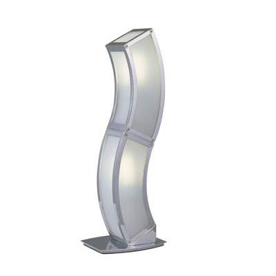 Luminosa Lighting Luminosa Duna Gu10 Table Lamp 2 Light L1/sgu10Polished Chrome from B&Q