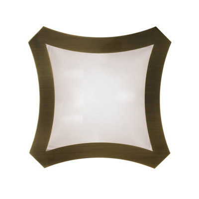 Luminosa Lighting Luminosa Alaska Ceiling/wall 3 Light L1/sgu10Antique Brass from B&Q