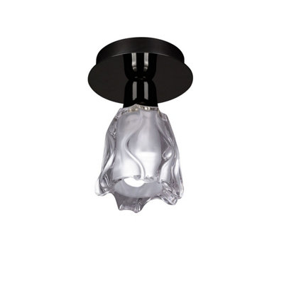 B&Q -  Luminosa Amel Ceiling 1 Light L1/sgu10Black Chrome