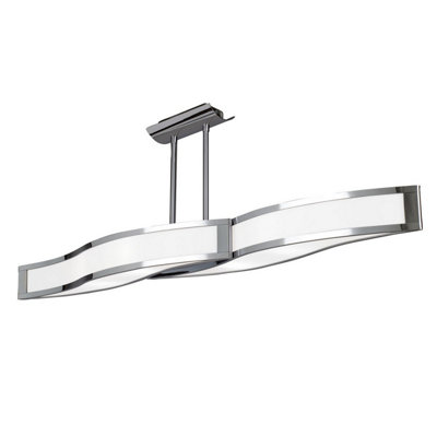 Luminosa Lighting Luminosa Sintesys Linear Telescopic Convertible To Semi Flush Gu10 4 Light Polished ChromeM8666 from B&Q