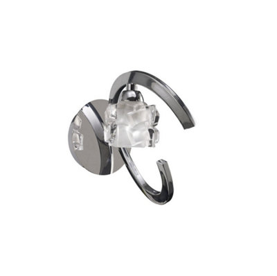 B&Q -  Luminosa Ice Wall Lamp Switched 1 Light G9 EcoPolished Chrome