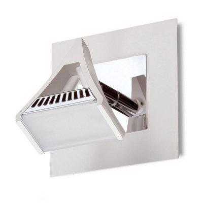 Luminosa Lighting Luminosa Filippo Spot Light 1 Light 5W Led 3000K450LmMatt White/polished Chrome from B&Q