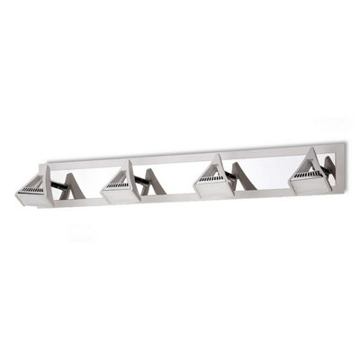Luminosa Lighting Luminosa Filippo Linear Spot Light 4 Light Led 20W 3000K1750LmMatt White/polished Chrome from B&Q