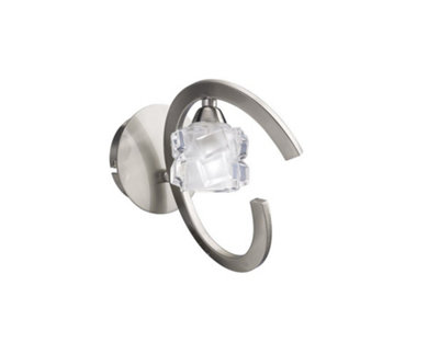 B&Q -  Luminosa Ice Wall Lamp Switched 1 Light G9 EcoSatin Nickel