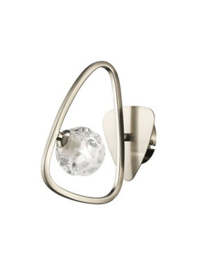 B&Q -  Luminosa Lux Switched Wall Lamp 1 Light G9Polished Chrome