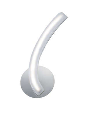 B&Q -  Luminosa On Wall Lamp Right Switched 5W Led 3000K500LmPolished ChromeFrosted Acrylic