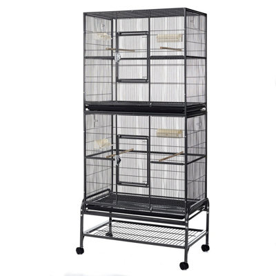 B&Q -  Metal Rockford Double Rat Ferret Chinchilla Cage