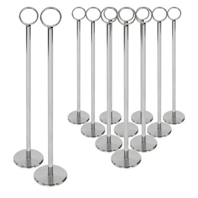 B&Q -  12X Table Number Card Holders30CmPlace Card Holder Number Stands For WeddingRestaurant MenuMemoParty
