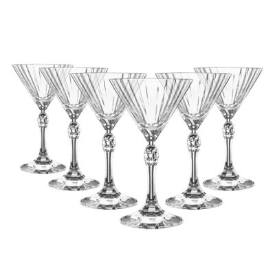 Bormioli Rocco America '20S Martini Glasses155MlClearPack Of 6 from B&Q