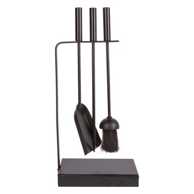 Hammer and Tongs Hammer & Tongs 4Pc Goodwood Fireside Companion SetBlack from B&Q