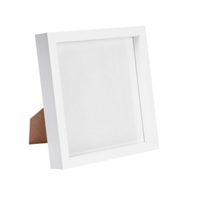 Nicola Spring 8 X 8" Photo Frame3D Photo Frame Picture Frame Box Portrait Display Case With Spacer (22.5 X 22.5Cm) from B&Q