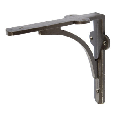 Hammer and Tongs Hammer & Tongs Curved Iron Shelf BracketD150mmRaw from B&Q