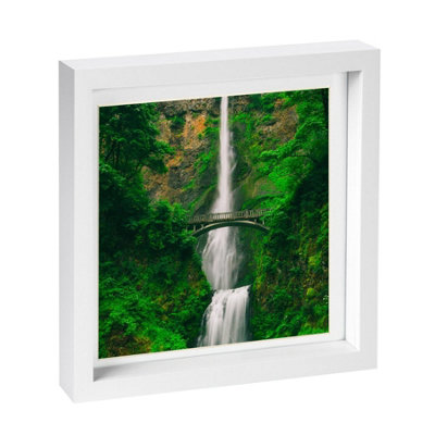 Nicola Spring 10 X 10" Photo FrameWhite Mount 3D Photo Frame Picture Frame Box Portrait Display Case & Spacer (53 X 53Cm) from B&Q